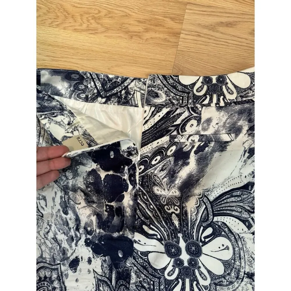 Ecru Women’s Size‎ 2 Skirt Paisley Print Mini Floral Abstract